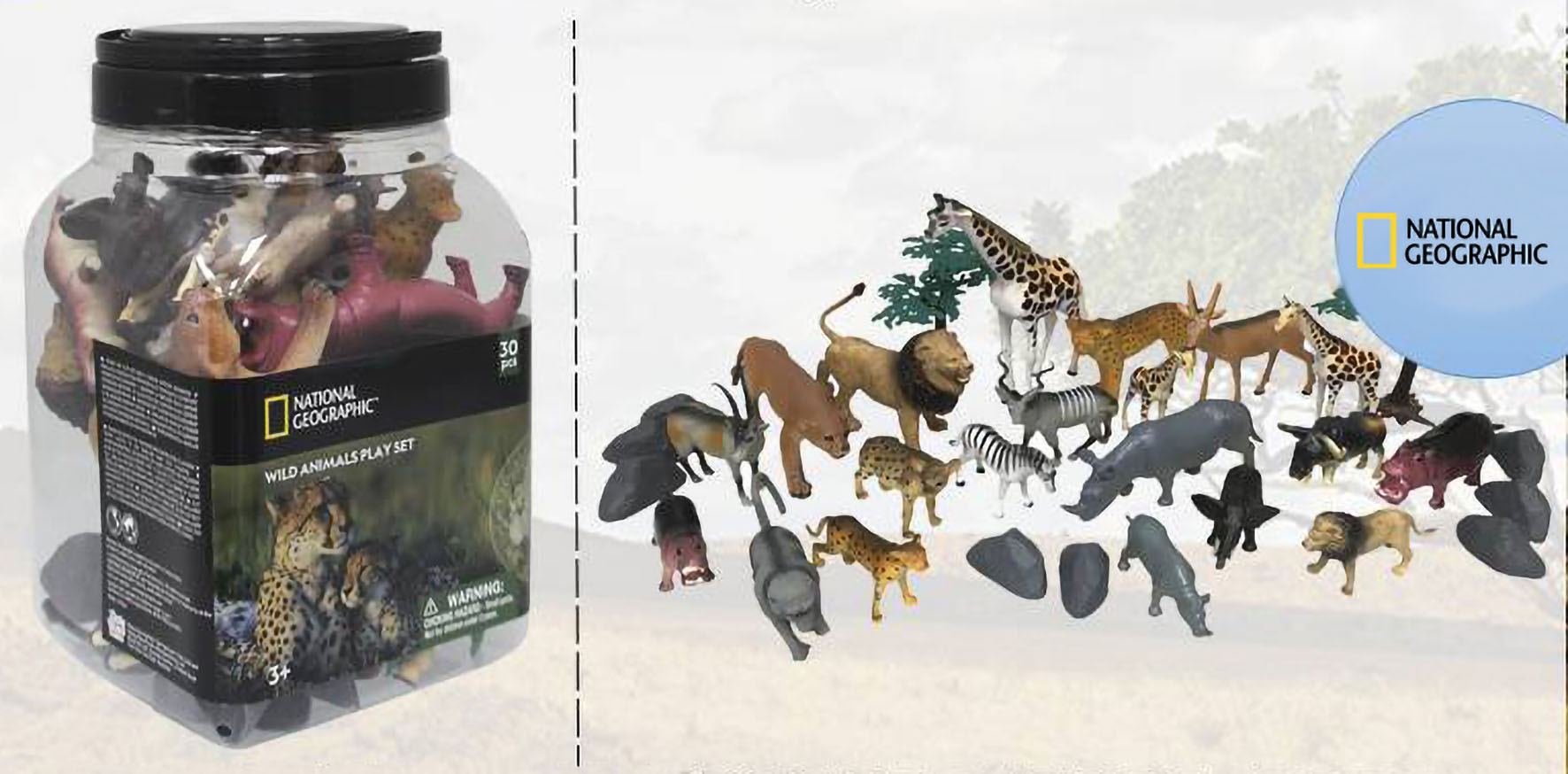 Play set animali della savana National Geographic