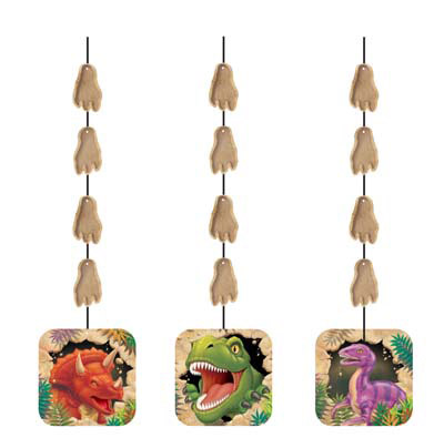 festone dinosauri con impronte