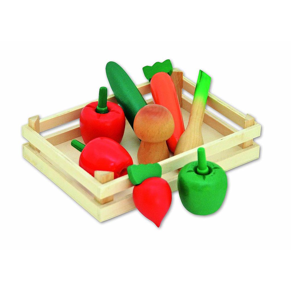 frutta in legno 9pz