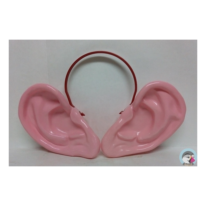 orecchie maxi in plastica con cerchietto
