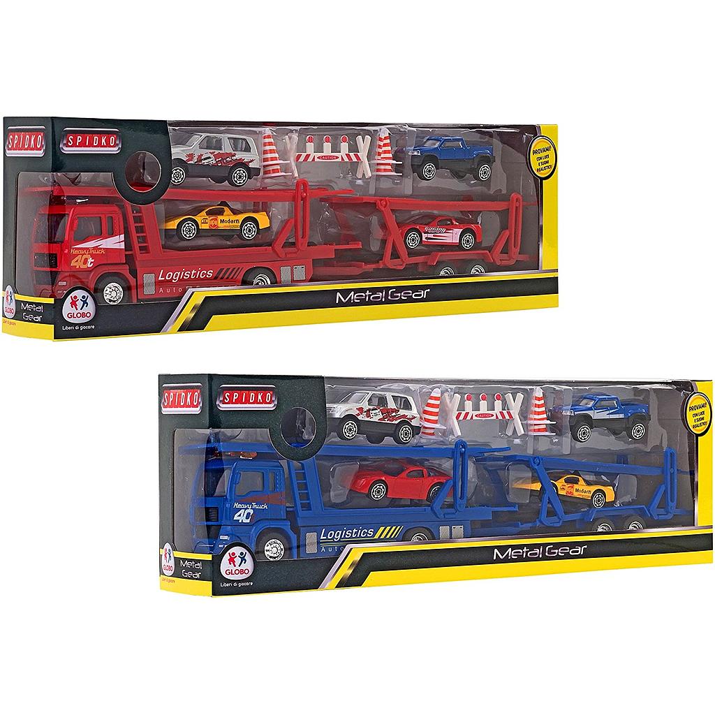 camion portauto die cast 2col b/o c/l/s