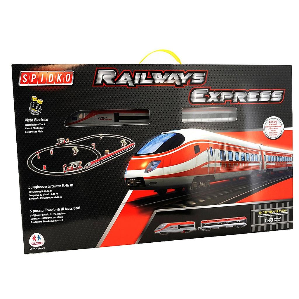 treno b/o c/pista/l/s 50 pz 1:87