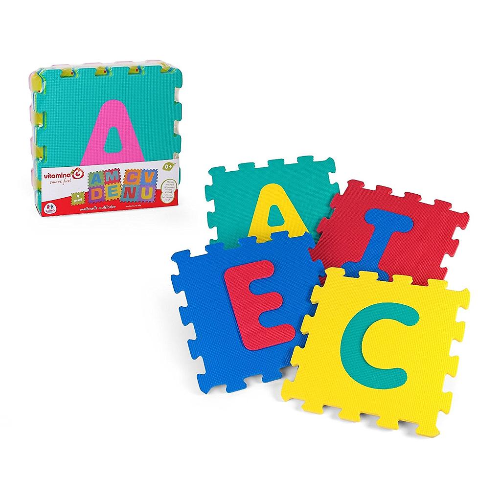 Mattonelle puzzle lettere 9 pz