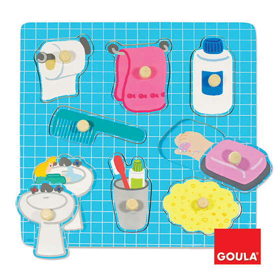Puzzle legno bagno bimbi