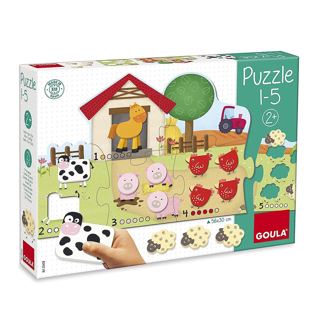 puzzle conta da 1 a 5