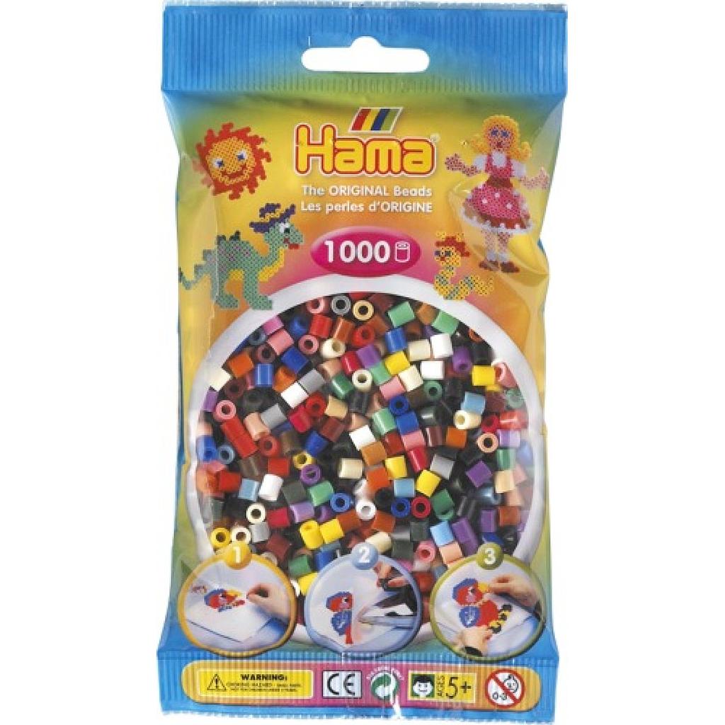 Sacchetto 1000 perle Hama colorate