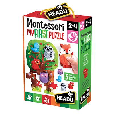 My first puzzle: the forest Metodo montessori