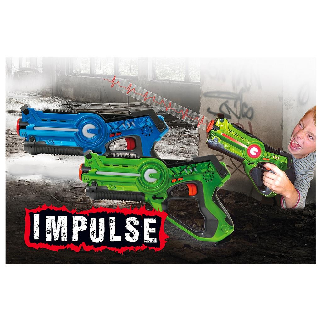 Impulse Laser Battle Set blu-verde