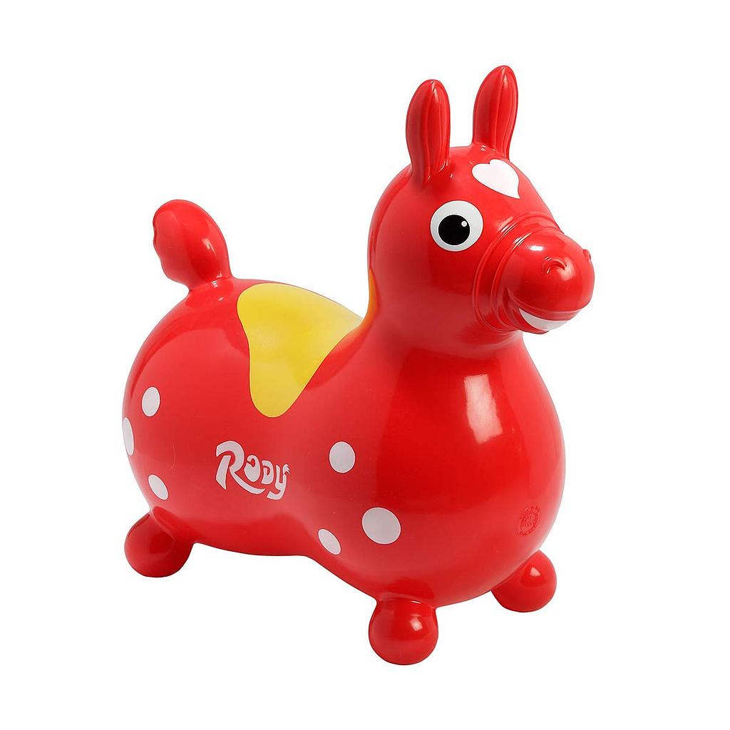 cavallo rody cavalcabile rosso