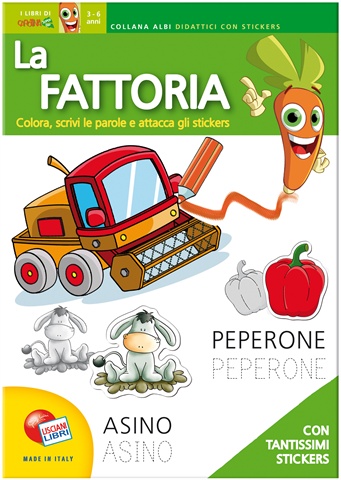 La fattoria album didattico con sticker