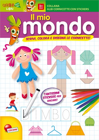 Il mio mondo album cornicette e stiker