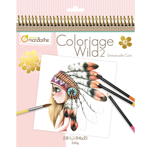 album da colorare Wild2- Emmanuelle Colin