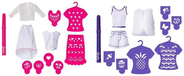 abiti barbie da decorare assortiti 