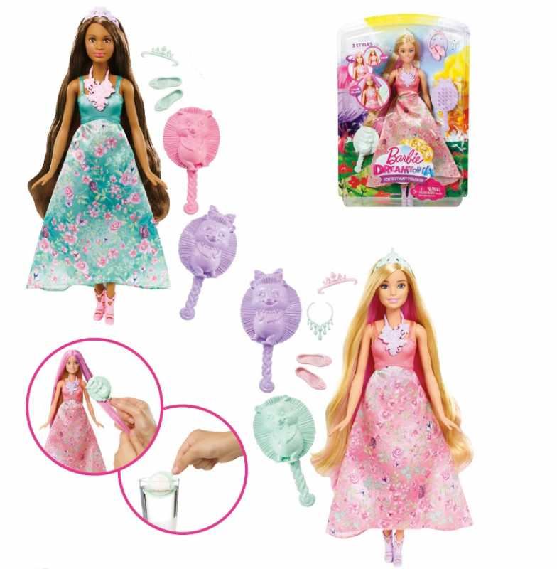 barbie principessa chioma colorata