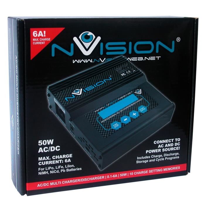 caricabatterie Nvision 50w ac/dc