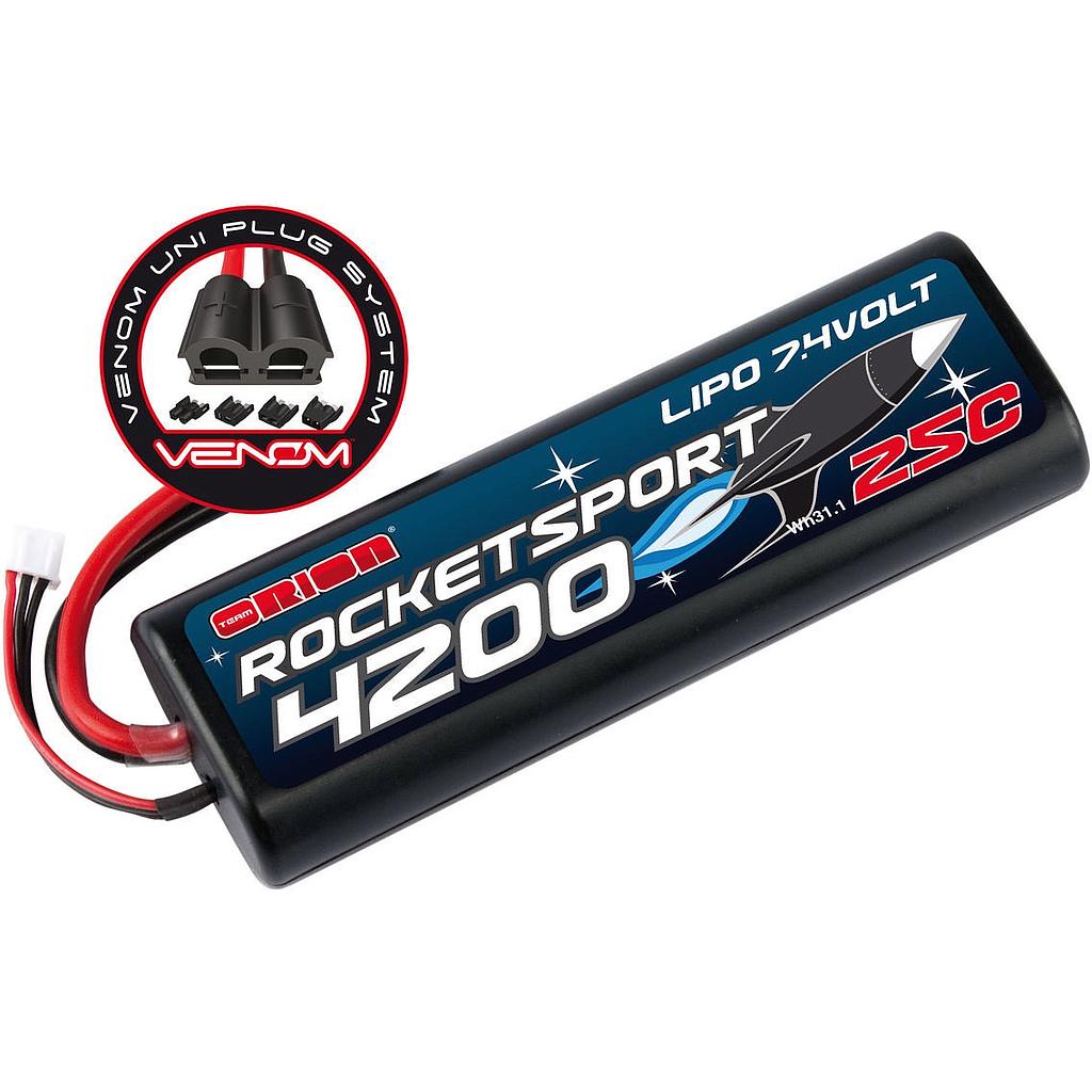 batteria Rocketsport 4200 lipo 7,4v
