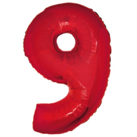 palloncino n.9 rosso 102cm mylar