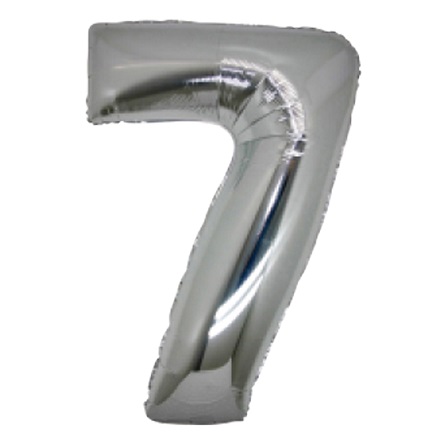 palloncino silver n.7 102cm mylar