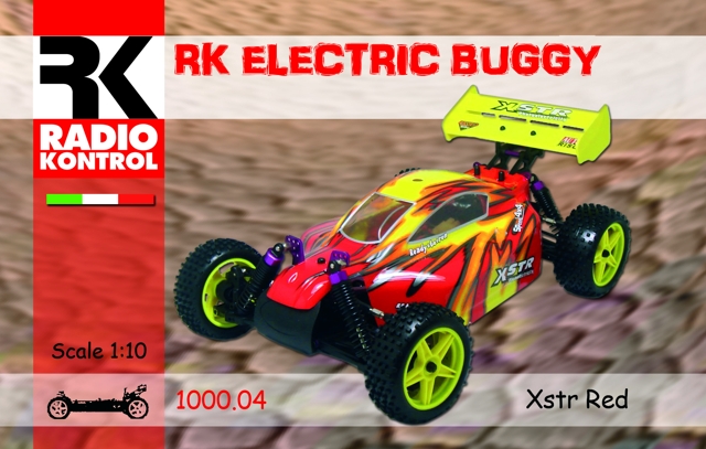 Xstr red auto buggy 1/10 4wd elettrica