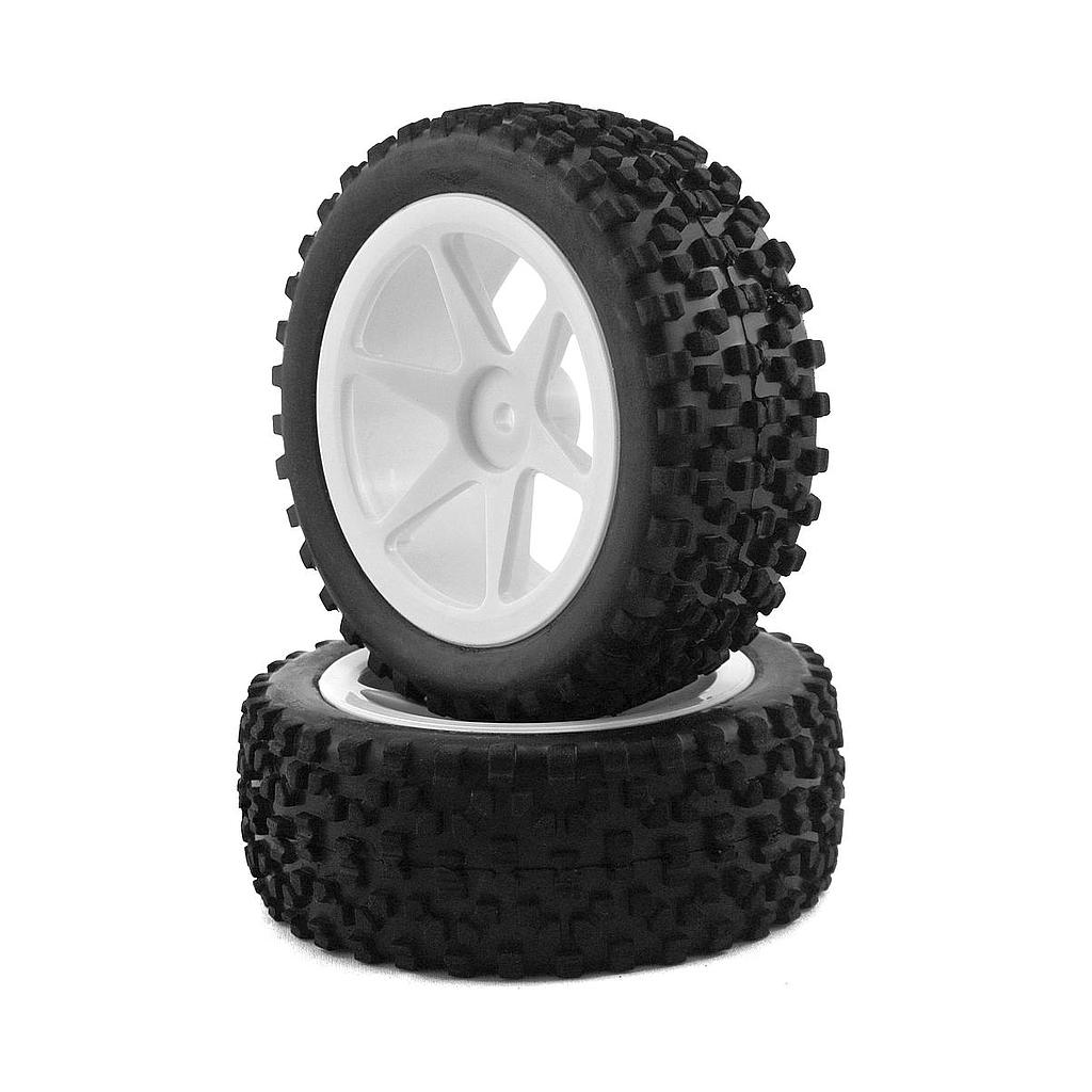 coppia ruote six rim anteriori buggy 1/10