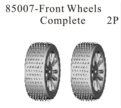 gomme e cerchi anteriori  1/16 RK