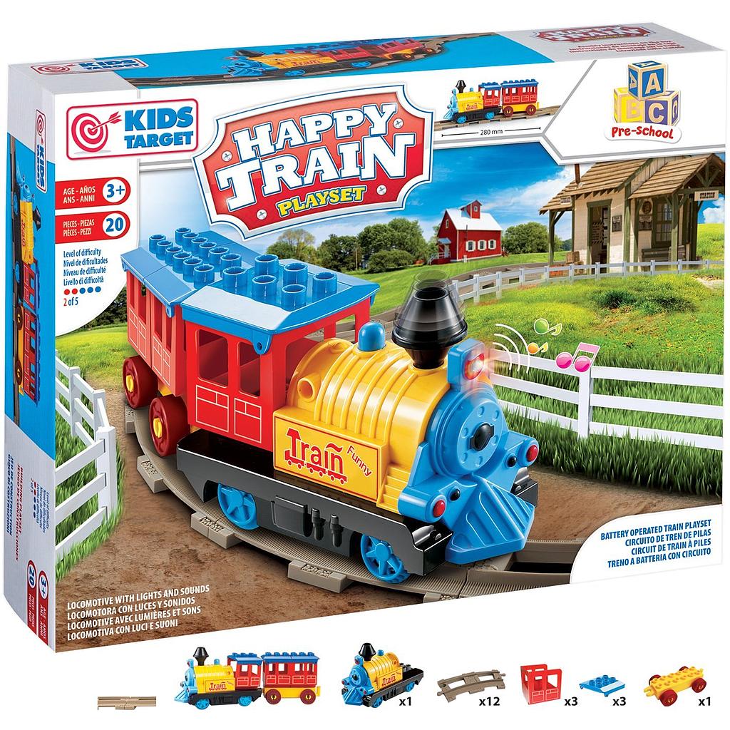 Treno con rotaie 20 pezzi