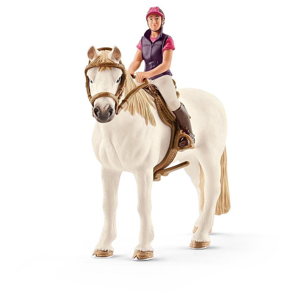 cavallerizza amatoriale con cavallo