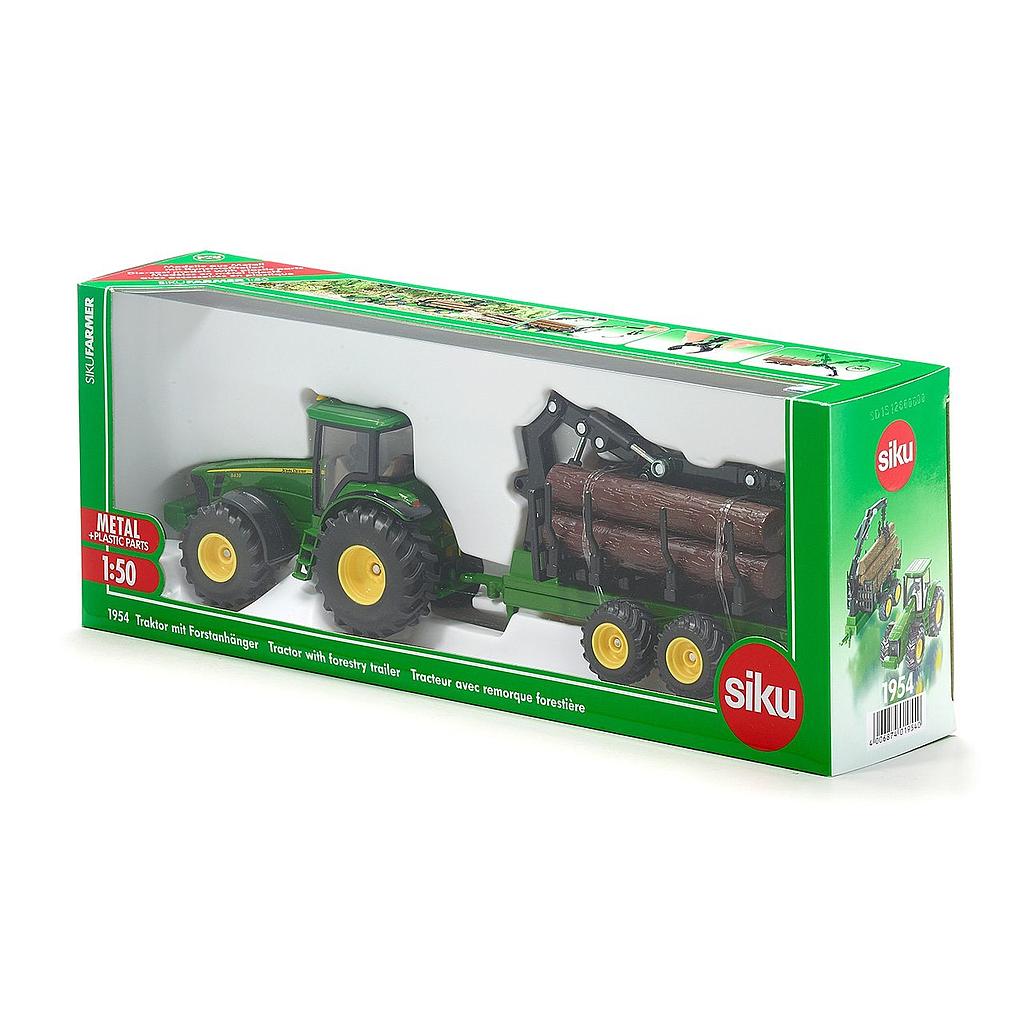 Trattore con Rimorchio Tronchi 