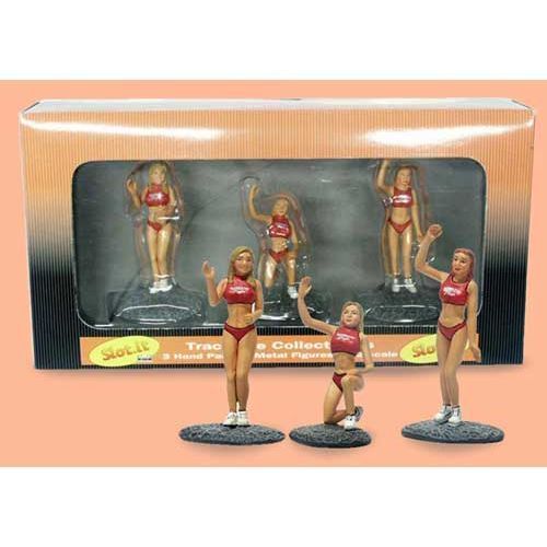 3 ragazze box scala 1/32 in metallo dipinte