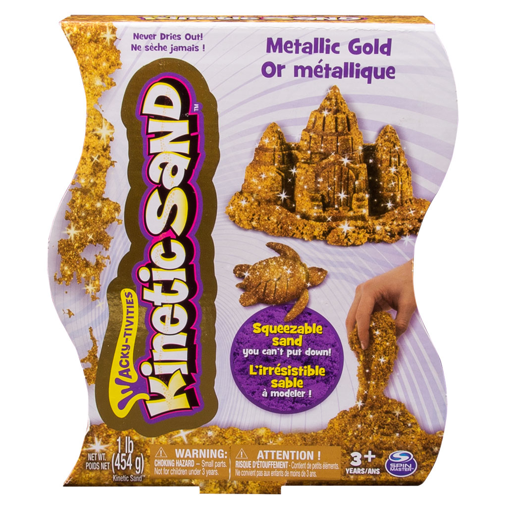 kinetic sand effetto metallico oro o argento