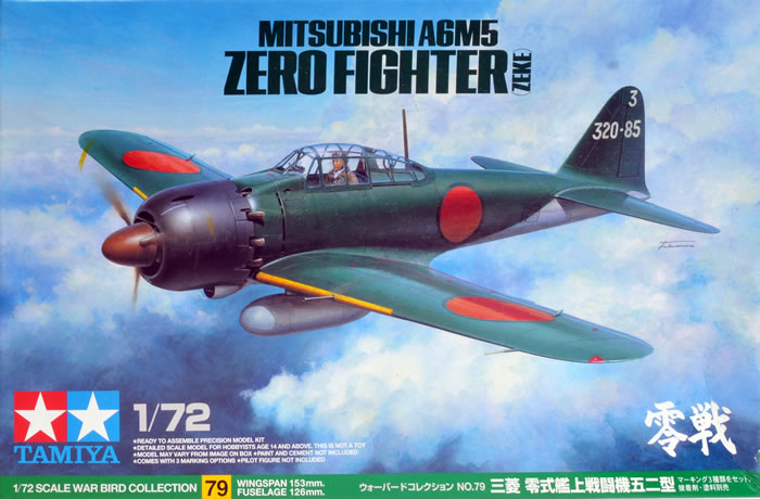 mitsubishi A6M5 zero fighter zeke 1/72