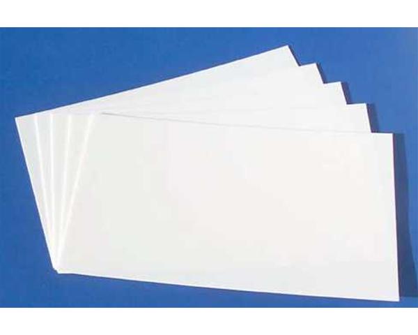 foglio stirene bianco 1,0 mm 194x320  