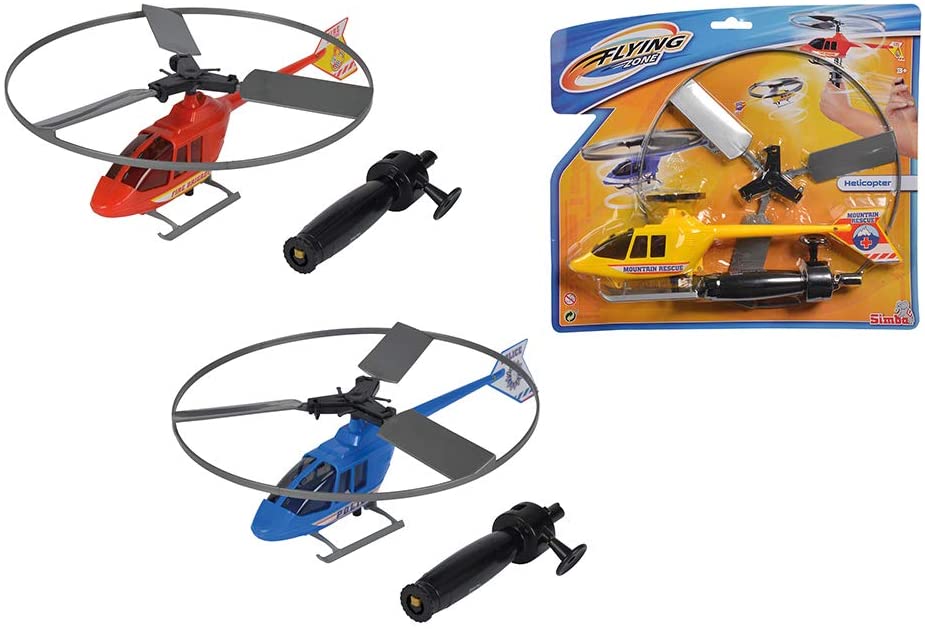 elicottero con lanciatore 