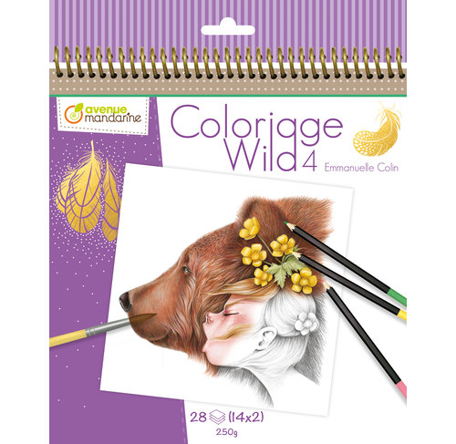 album da colorare Wild 4 Emmanuelle Colin