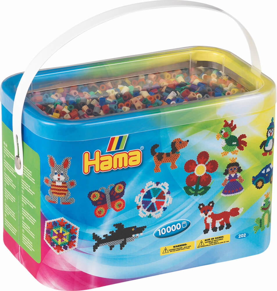 secchiello Hama 10000 perline 22 colori