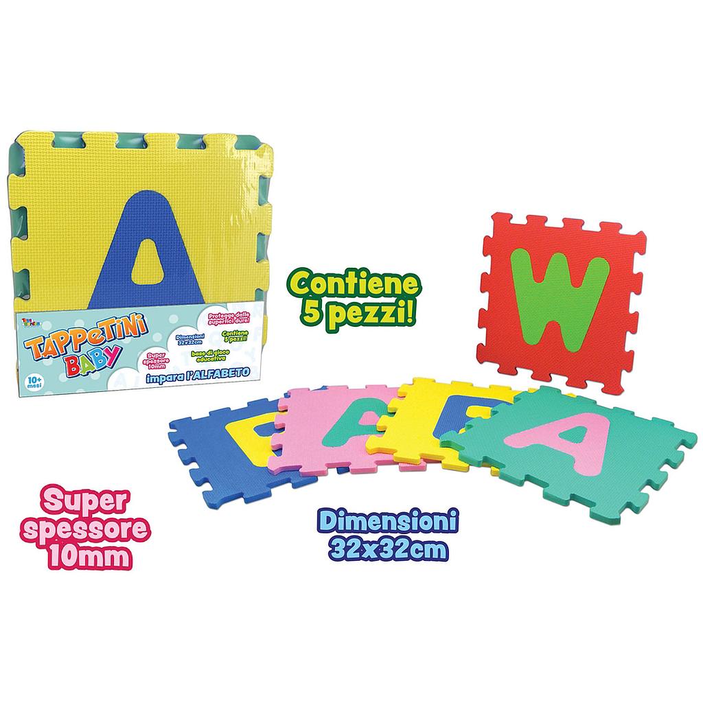 Tappeto puzzle con lettere 5 pz