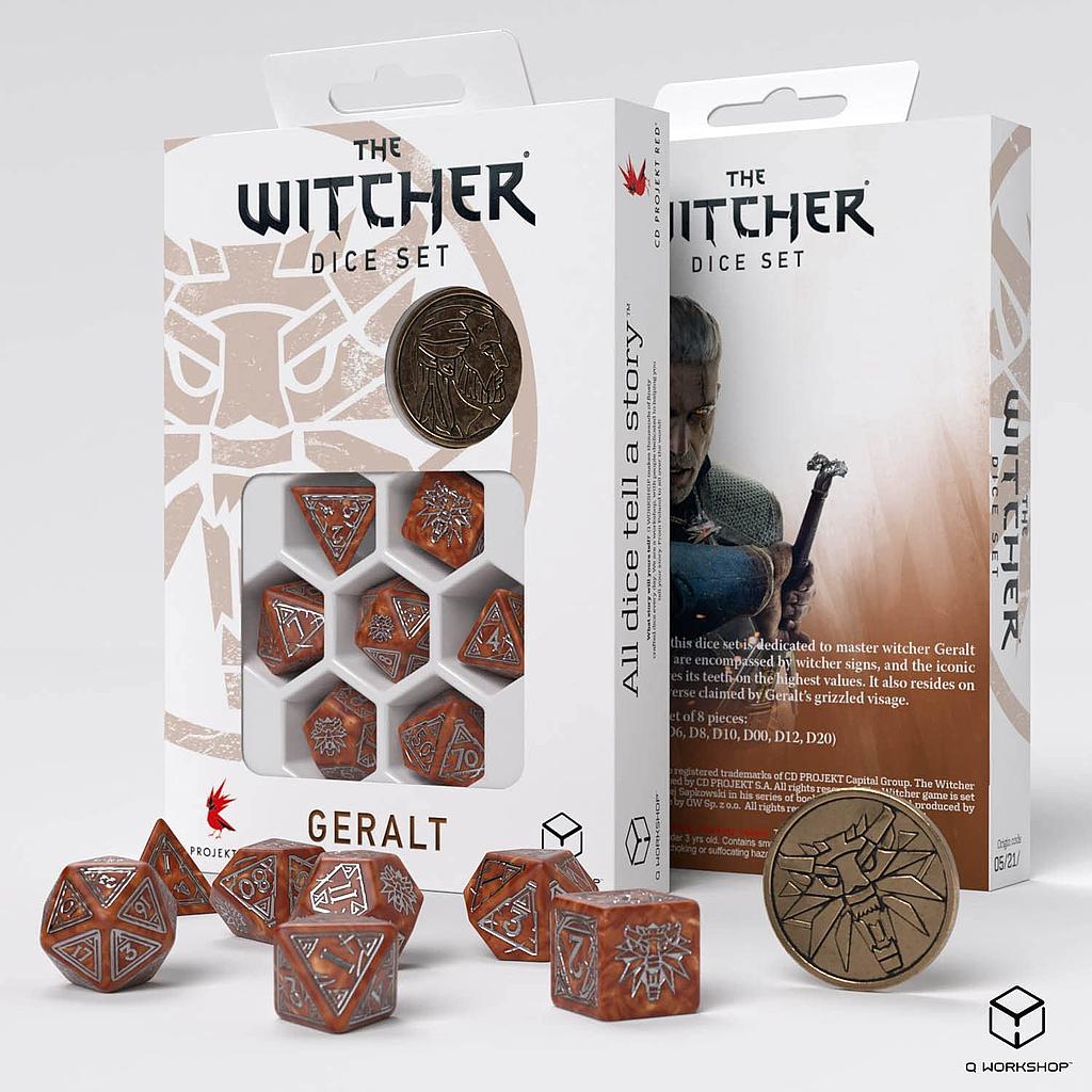 The witcher set 7 dadi Geralt the Monster Slayer