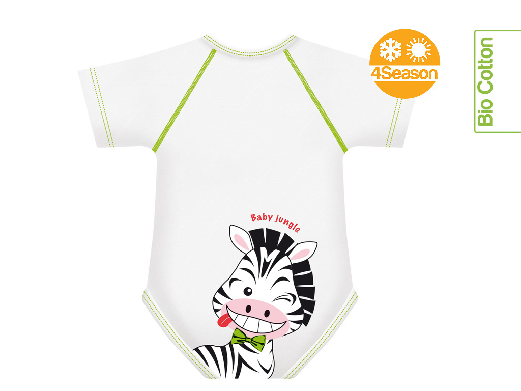 zebra  body  0-36m bio cotton 4season Jungle