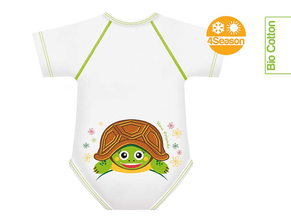 tartaruga body  0-36m bio cotton 4season slow friend