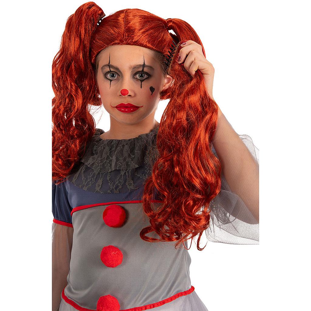 parrucca clown horror bimba