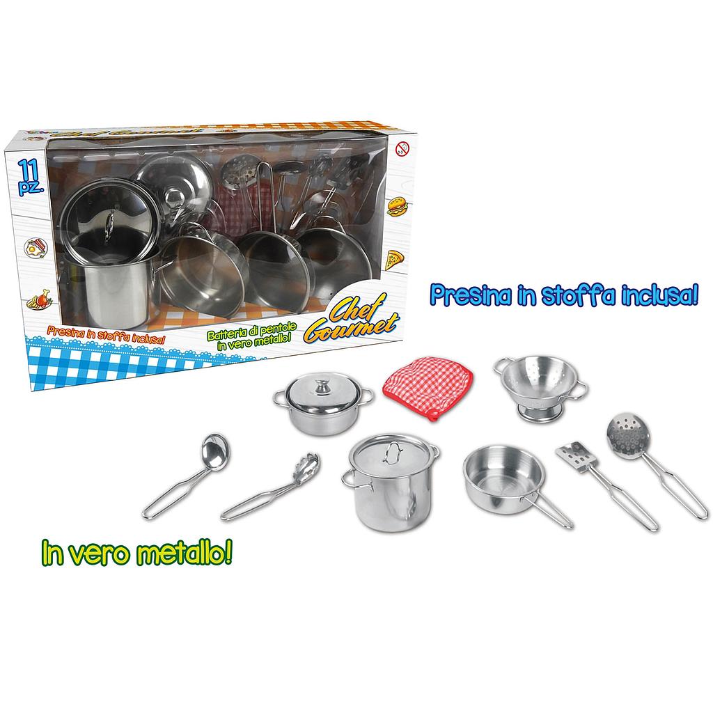 Pentole in acciaio set gourmet