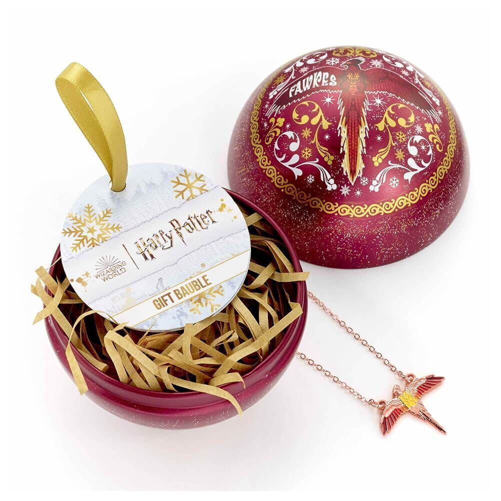 Pallina di natale e collana Fanny la fenice
