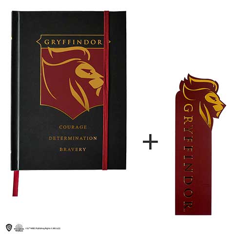Quaderno e segnalibro Grifondoro - Harry Potter