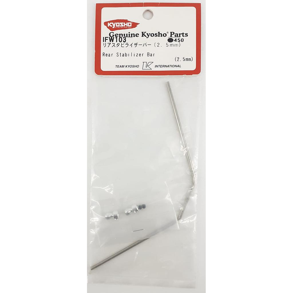 set barra stabilizzatrice posteriore 2,5mm MP7,5