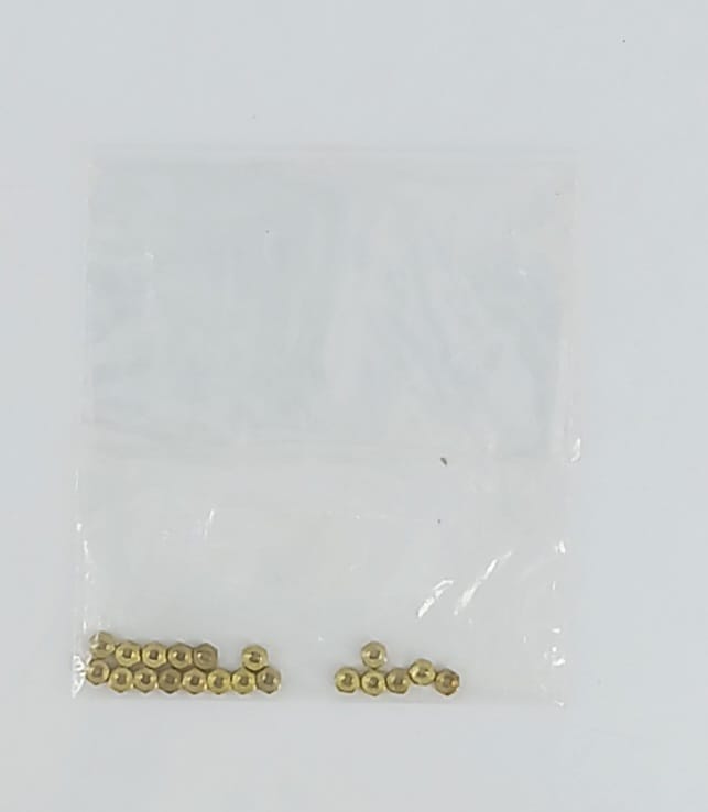 dadi in ottone 2mm
