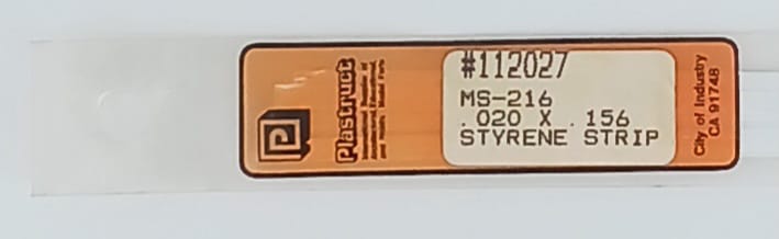 Styrene Strip Plastruct 0,5 X 4 mm