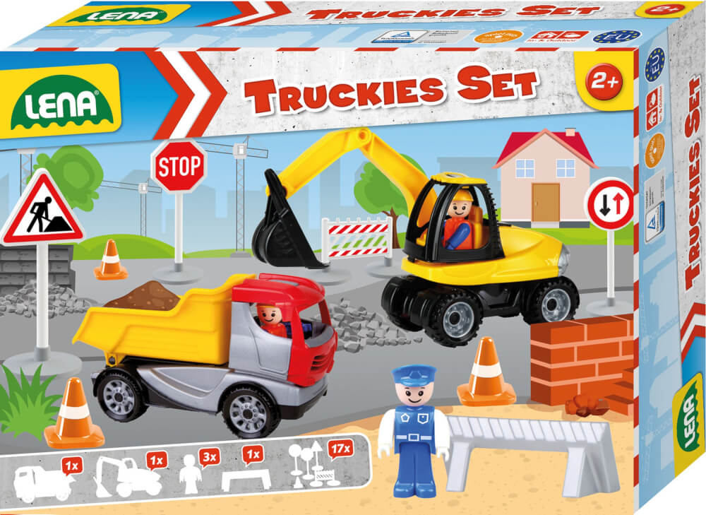 set edile camion e ruspa