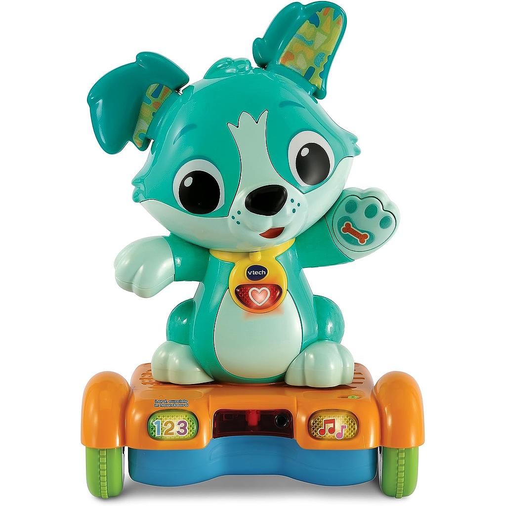 lord cucciolo in hoverboard