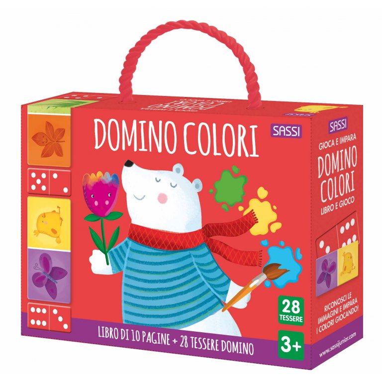 libro gioco e impara. Domino Colori