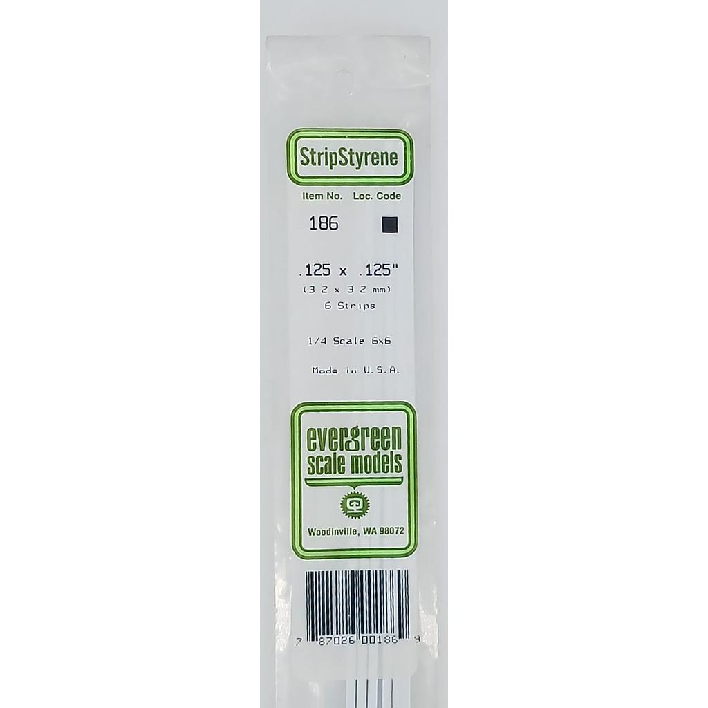 Polistirene quadrato 3,2x3,2 mm 6 pz Evergreen